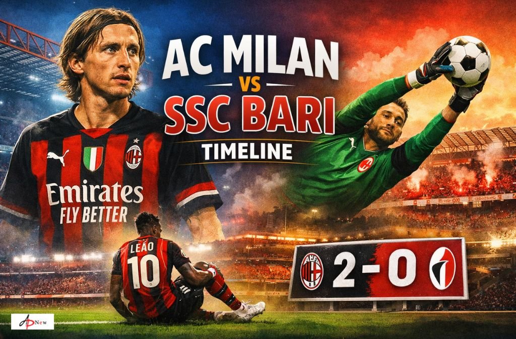 AC Milan vs SSC Bari Timeline